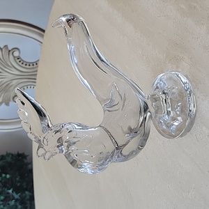 Vintage Rooster New Martinsville Glass 1940's